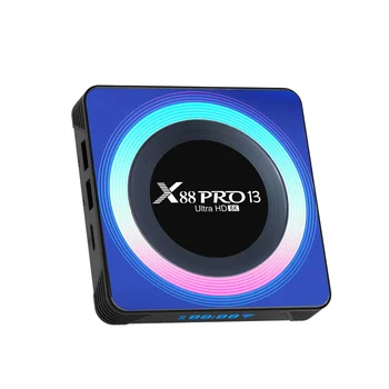 2 шт./лот X88 Pro 13 SMART TV BOX Android 13 Rockchip RK3528 Четырехъядерный 64-разрядный процессор Cortex-A53 с поддержкой 8K