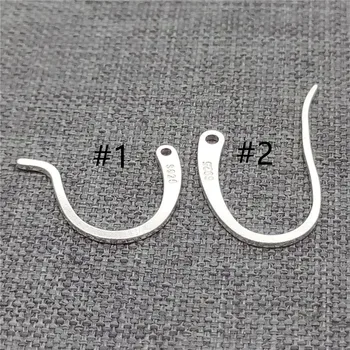 8 пар ушных крючков из стерлингового серебра 925 пробы для изготовления ювелирных украшений