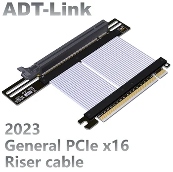 ADT-Link 2023 Универсальный Вертикальный Кабель Для ATX PC PCIe 4.0 5.0 x16 Удлинитель Видеокарты Поддерживает Большое Шасси