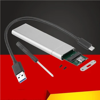 USB 3.1 -M.2 NGFF SSD Мобильный Жесткий Диск Коробка Карта-адаптер Внешний корпус Чехол для m2 SATA SSD USB 3.1 2230/2242/2260/2280 M2