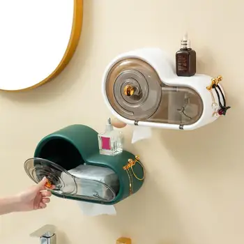 Высокая грузоподъемность, легкий антикоррозийный дизайн с двойным выходом, держатель салфеток для лица, держатель туалетной бумаги для ванной комнаты