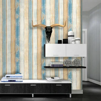 Деревянные 3D самоклеящиеся фрески Обои для стен В рулонах Декор стен для гардероба в гостиной, Отклеивающаяся водонепроницаемая контактная бумага
