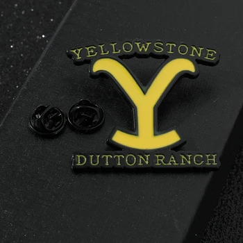 Логотип ранчо сезона Йеллоустоун, американская драма, модные броши, мужская и женская одежда, аксессуары для рюкзаков, значок-булавка