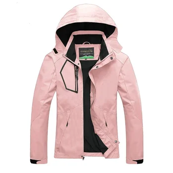 Уличные женские водонепроницаемые походные куртки, повседневная ветровка, пальто с капюшоном, Весна-осень 2023, Дышащая Туристическая горная одежда